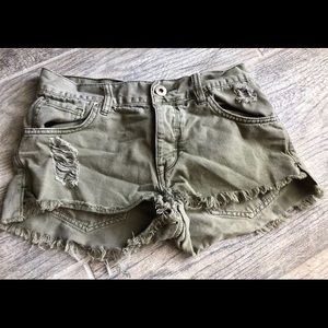 Army Green Shorts